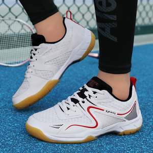Vente en gros Chaussures de Pickleball Hommes et Femmes Chaussures de Badminton PU Chaussures de Badminton Blanches Professionnelles pour <span class=keywords><strong>Handball</strong></span> - Product Image 4