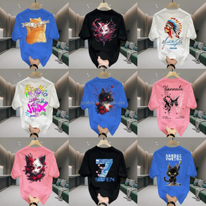 Nuevo DISEÑO DE Camiseta deportiva informal de verano para hombres y mujeres que combina con todo patrón de dibujos animados Delgado precio bajo manga corta al por mayor - Product Image 1
