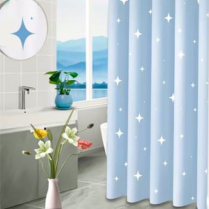 Classic 1.8*1.8m PEVA Shower <b>Curtain</b> <b>Waterproof</b> Mildew-Proof Dry Wet Separation for Warmth Preservation Household Bathroom EVA - Product Image 4
