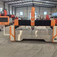 Máquina CNC Multifuncional de Doble Cabezal y Doble Husillo para Grabado y Corte de Piedra, Granito, Mármol y Lápidas