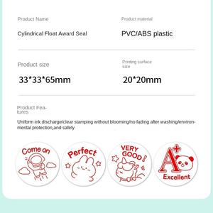 <span class=keywords><strong>Tampon</strong></span> encreur numérique <span class=keywords><strong>cylindrique</strong></span> en cristal de 20 mm pour enfants, en <span class=keywords><strong>caoutchouc</strong></span>, à encre flash, compatible panda, pour le bureau, vente en gros Chen Fu - Product Image 4