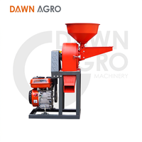 Moulin à céréales haute vitesse 300 kg/h DAWN AGRO – Broyeur multifonctionnel pour soja, riz et épices, alimenté par moteur