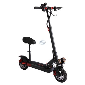 Scooter Eléctrico Plegable para Adultos de 400W 4Ah 40-60km con Asiento, Marco de Fibra de Carbono, Batería de Litio - Product Image 1