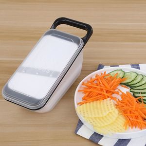 Hot 5-in-1 Manual Stainless Steel <b>Vegetable</b> <b>Cutter</b> <b>Multifunctional</b> Potato Shredder Slicer Fruit Garlic Home Kitchen Easy Tools - Product Image 4