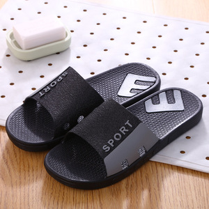 Zapatillas de baño de verano para interiores Unisex, sandalias de plataforma estampadas para el hogar para hombres con plantilla de <span class=keywords><strong>PVC</strong></span> transpirable, temporada de playa para parejas planas suaves - Product Image 6