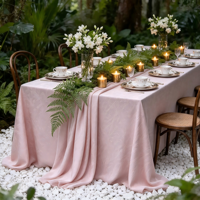 Nappe carrée en satin de luxe pour table de fête, restaurant, décoration de table, taille personnalisée, vente en gros, MOQ faible