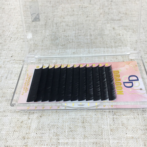 Dragon 0,18 J cURL bandejas clásicas para extensiones de pestañas coreano PBT Etiqueta Privada Faux Mink extensiones de pestañas individuales suministros - Product Image 2