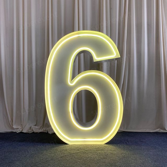 Giant 4ft 5ft 3ft RGB PVC Custom Logo Marquee Letters & Numbers LED Light for Birthday Party Event Decor