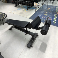 Banc de musculation professionnel robuste et réglable pour abdominaux et sit-ups, machine d'entraînement de base pour la gym
