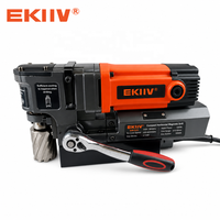 Perceuse magnétique portable Ekiiv MW-50G 220V, mini perceuse électrique sans balais 12-50 mm avec aimant pour métal et plastique