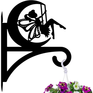 Support mural en métal personnalisé pour plantes Décoration intérieure Mangeoire à <span class=keywords><strong>oiseaux</strong></span> murale Lanterne Affichage de la lumière solaire Cintre pour plantes - Product Image 3