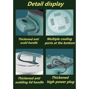 Olla <span class=keywords><strong>Arrocera</strong></span> Eléctrica Comercial de 8L, 10L y 45L, de Gran Capacidad para 6-70 Personas, Ideal para Hoteles - Product Image 4