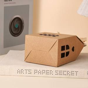 Boîte en papier kraft personnalisable pour <span class=keywords><strong>maison</strong></span> en pain d'épice-bonbon pour fête <span class=keywords><strong>de</strong></span> Noë<span class=keywords><strong>l</strong></span>, <span class=keywords><strong>calendrier</strong></span> <span class=keywords><strong>de</strong></span> <span class=keywords><strong>l</strong></span>'<span class=keywords><strong>avent</strong></span> et emballage cadeau pour les fêtes - Product Image 3