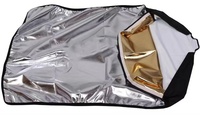 E-reise panneau de drapeau en acier inoxydable avec tissu de diffuseur de réflecteur 4 en 1 pour Studio Photo et vidéo