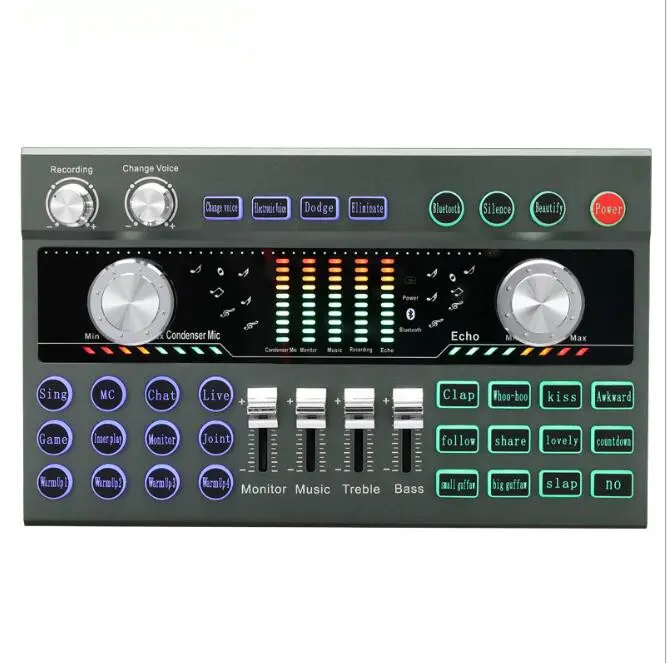 X600 Excellent Quality of Voice Audio-Schnitts telle mit DJ Mixer Live-Streaming-Soundkarte
