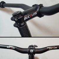 OEM/ODM BUCKLOS tige de vélo en fibre de carbone 6/17 degrés ultraléger VTT vélo de route VTT tige pour guidon 31.8mm pièces de cyclisme