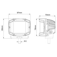 Vente en gros de feux extérieurs personnalisés à faisceau combiné, feux LED cube à grand angle pour voiture Jeep