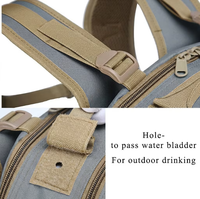 Sac à dos tactique de chasse 36 56L, doublure en polyester imperméable, bandoulière arquée, sac de sport unisexe pour l'extérieur