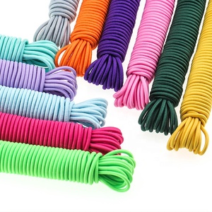 Producto de China multi-color duradero 10mm 20mm decorativo de nylon poliéster cordón elástico de goma roper - Product Image 4