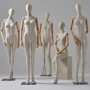 Yüksek kaliteli bej kadın tam vücut manken, kadın tam vücut elbise formu modeli, kadın için fiberglas manken giysi ekran - Product Image 1