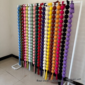 Guirlande <span class=keywords><strong>de</strong></span> boules en tissu <span class=keywords><strong>de</strong></span> soie <span class=keywords><strong>et</strong></span> mousse, Art moderne, Décorations <span class=keywords><strong>de</strong></span> <span class=keywords><strong>mariage</strong></span>, Ornements <span class=keywords><strong>photo</strong></span> pour fond <span class=keywords><strong>de</strong></span> fenêtre <span class=keywords><strong>et</strong></span> mur, Nouveauté, Faible MOQ - Product Image 3