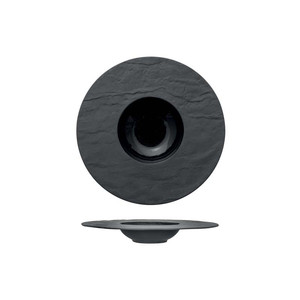Bol à pâtes noir 34 cm, intérieur 15,5 cm, effet pierre M1934 - Product Image 1