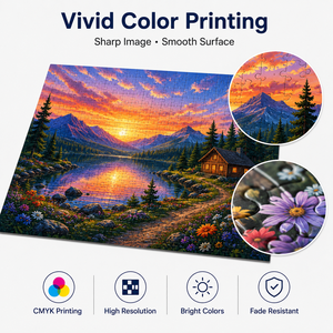 Puzzle personnalisé avec impression couleur intégrale 500 1000 pièces en carton Fabricant OEM - Product Image 5