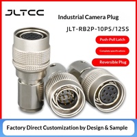 Connecteur micro-circulaire Jialiantong HR10A-10P-12S, 10 cœurs, 12 broches, à verrouillage automatique push-pull, fiche aviation, fabriqué en Chine