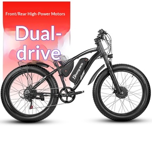 Vélo électrique à <span class=keywords><strong>moteur</strong></span> central haute puissance 2000W, double <span class=keywords><strong>moteur</strong></span>, batterie lithium 48V 21Ah, pneus larges 26 pouces, <span class=keywords><strong>VTT</strong></span> électrique - Product Image 4