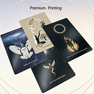 Tarjetas Oráculo de Lilith Estampadas en Plata al por Mayor <span class=keywords><strong>con</strong></span> Guía, Baraja de Tarot Española, Impresión Premium, Fabricante China - Product Image 2