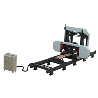 Scie à ruban horizontale portable Kesen, puissance 11 kW, poids 700 kg, utilisation pour le travail du bois, facile à utiliser et automatique