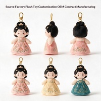 Poupée en peluche gothique de la série Fantaisie du Musée d'histoire du Shaanxi, personnalisée, mascotte réplique d'objet culturel de la dynastie Tang, oreiller, fabrication OEM sur échantillon