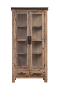 Expositor de madera 2 puertas 2 cajones Gabinete de madera para sala de estar Mejor precio Muebles de sala de estar Roble/Pino/Acacia - Product Image 5