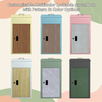 Boîte aux lettres pour colis, en métal robuste, autoportante, étanche, antivol, verrouillable, pour entreprises, livraison de colis en extérieur