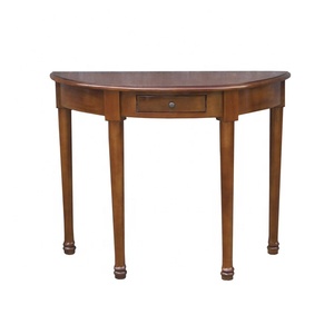 Mahogany <strong>Half</strong> <strong>Moon</strong> <strong>Console</strong> <strong>Table</strong> - Product Image 1
