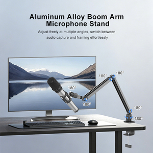 Support <span class=keywords><strong>de</strong></span> microphone professionnel robuste et réglable pour studio <span class=keywords><strong>de</strong></span> musique, <span class=keywords><strong>bras</strong></span> articulé <span class=keywords><strong>de</strong></span> bureau pour <span class=keywords><strong>micro</strong></span>, idéal pour les événements en direct et la vente en gros - Product Image 2