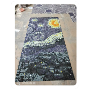 Bãi biển lấy cảm hứng từ thủy tinh Gạch <span class=keywords><strong>Mosaic</strong></span> cho ven biển trang trí mộc mạc kính màu nghệ thuật cho cabin trang trí nội thất - Product Image 5