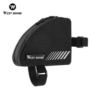 WEST BIKING 300D Wulong Mini sac de cadre de vélo triangulaire Anti-rayures et résistant à l'usure Sac de vélo <span class=keywords><strong>pour</strong></span> la conduite nocturne en toute sécurité - Product Image 1