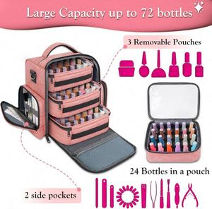 Free Sample <b>Nail</b> <b>Polish</b> <b>Organizer</b> Holds 72 Bottles Large <b>Nail</b> <b>Polish</b> Carrying Case for Manicure Tools, Supplies, <b>Nail</b> Lamp, - Product Image 2