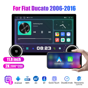 11.8 "diamant double boutons 2K QLED écran 2 Din <span class=keywords><strong>Android</strong></span> <span class=keywords><strong>autoradio</strong></span> pour Fiat <span class=keywords><strong>Ducato</strong></span> 2006-2016 stéréo <span class=keywords><strong>Android</strong></span> Auto Carplay - Product Image 3