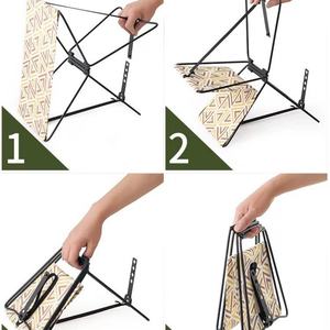 Silla de Jardín Moderna, Asiento Plegable Portátil para Actividades al Aire Libre como Pesca, Senderismo, <span class=keywords><strong>Playa</strong></span>, Sala de Estar, Patio - Product Image 4