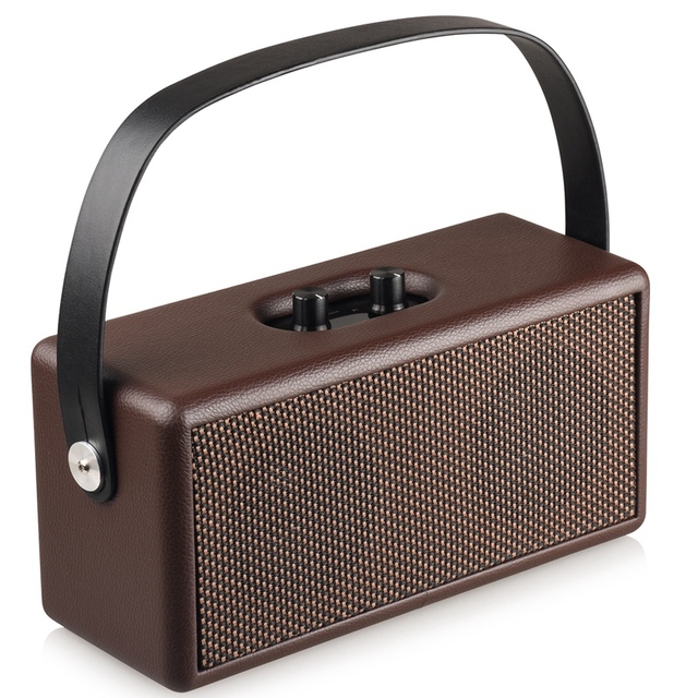 Portable D30 Boombox Leather BT Wireless Speaker High Quality