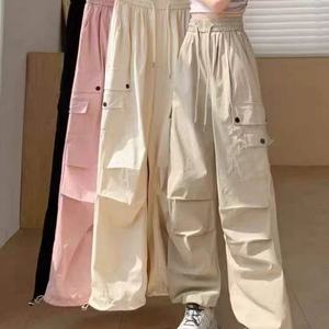 <span class=keywords><strong>Pantalon</strong></span> cargo ample à taille haute respirant et personnalisé pour l'été, avec plusieurs poches, style streetwear, <span class=keywords><strong>pantalon</strong></span> large pour femmes - Product Image 2
