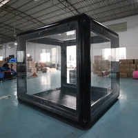 Tente gonflable transparente en PVC, abri d'entraînement, étanche, mobile, pour usage domestique