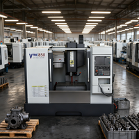Tour CNC vertical Dinuo VMC850 haute précision, commande FANUC, robuste, haute rigidité, 6 postes à outils