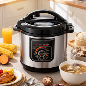 Olla a Presión Eléctrica Multifuncional para el Hogar, Olla a Presión Eléctrica de Acero Inoxidable para Cocinar Arroz KC04025 - Product Image 1