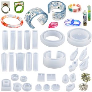 30 Khuôn Trang Sức Bằng Nhựa Bộ Khuôn Silicon Khuôn Trang Trí Vòng Tay Mặt Dây Chuyền Tự Làm Khuôn Dụng Cụ Làm Bánh Bằng Nhựa Đúc - Product Image 1