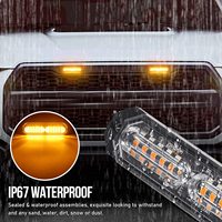Mini luces LED estroboscópicas para coche y camión, 23 modos intermitentes, ámbar, señal de advertencia, oferta, 2022