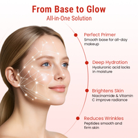 Crème de Nuit Éclaircissante et Hydratante OEM/ODM OBM à la Niacinamide, Formule Anti-Âge, Réduit les Rides, Hydratation Profonde, Personnalisable
