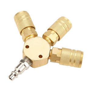 Brass nam chủ đề 1/4 "NPT USA loại khí nén không khí nhanh chóng couplerngs kit của USA loại - Product Image 6